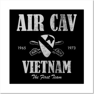 Air Cav Vietnam - The First Team (distressed) Posters and Art